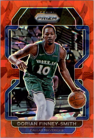 2021-22 Panini Prizm Prizms Red Ice #208 Dorian Finney-Smith (20-JJ6-NBAMAVERICKS)