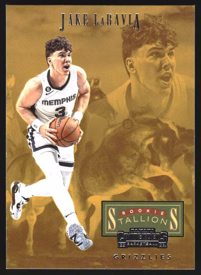 2022-23 Panini Contenders Rookie Stallions #24 Jake LaRavia (15-JJ6-NBAGRIZZLIES)