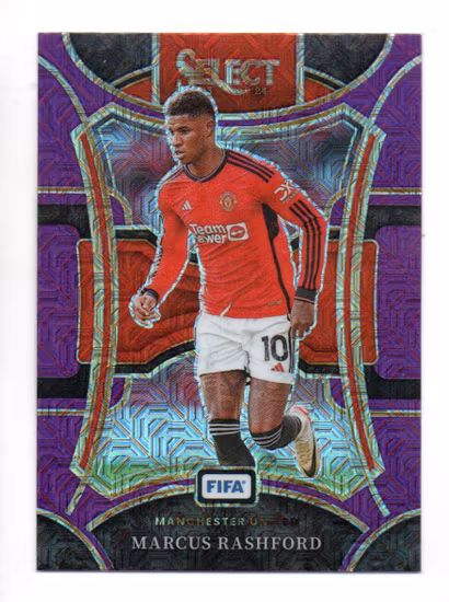 2023-24 Select FIFA Purple Mojo #116 Marcus Rashford (30-JJ2-MANUNITED)