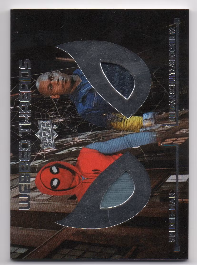 2017 Upper Deck Spider-Man Homecoming Webbed Threads Dual Memorabilia #WTD4 Spider-Man Homemade Suit (60-II6-OTHERS)