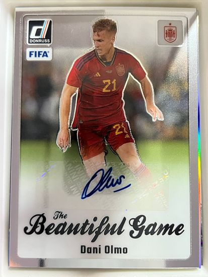 2023-24 Donruss Beautiful Game Autographs #17 Dani Olmo (150-II4-SOCCERSPAIN)