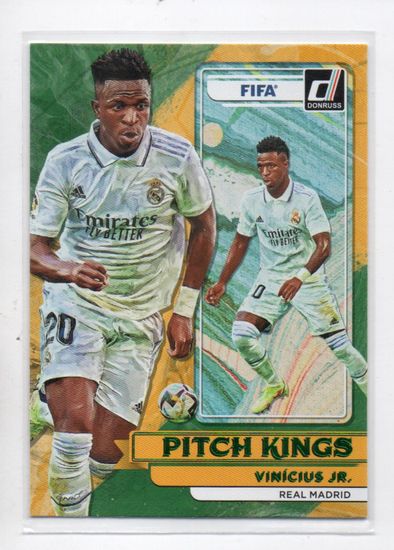 2022-23 Donruss Pitch Kings Green #19 Vinicius Jr. (25-JJ1-SOCCERREALMADRID)