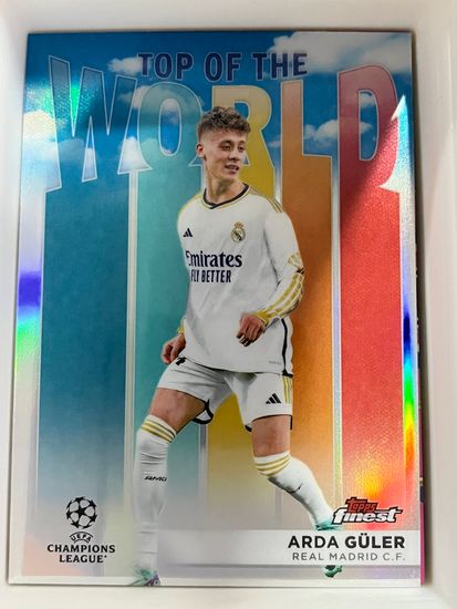 2023-24 Finest UEFA Club Competitions Top of the World #TW4 Arda Guler (25-II10-SOCCERREALMADRID)