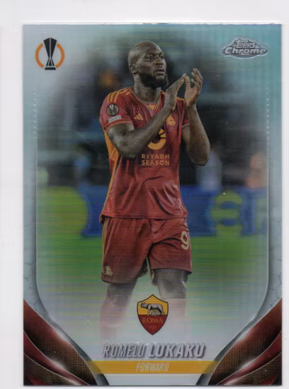 2023-24 Topps Chrome UEFA Club Competitions Refractors #32 Romelu Lukaku (15-HH15-SOCCERROMA)