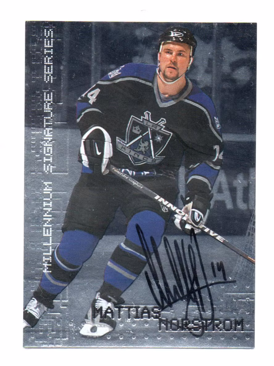 1999-00 BAP Millennium Autographs #127 Mattias Norstrom (30-JJ12-NHLKINGS)