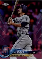 2018 Topps Chrome Pink Refractors #18 Wil Myers (12-JJ14-MLBPADRES)