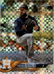 2018 Topps Chrome X-Fractors #166 Dallas Keuchel (20-JJ14-MLBASTROS)