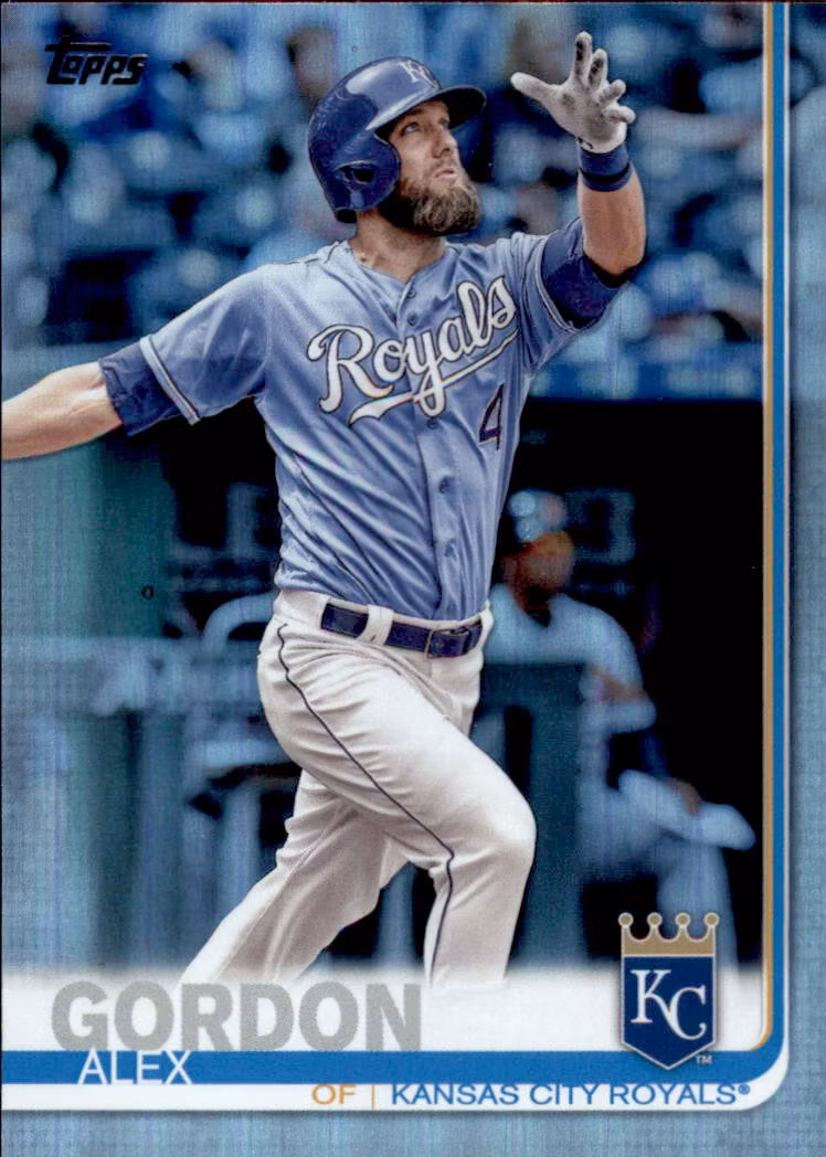 2019 Topps Rainbow Foil #319 Alex Gordon (15-JJ15-MLBROYALS)