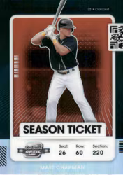 2021 Panini Contenders Optic Holo #77 Matt Chapman (15-JJ15-MLBATHLETICS)