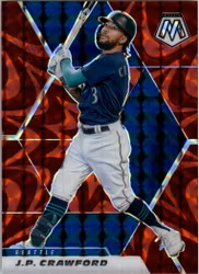 2021 Panini Mosaic Mosaic Reactive Red #1 J.P. Crawford (12-JJ15-MLBMARINERS)