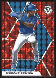 2021 Panini Mosaic Mosaic Reactive Red #88 Marcus Semien (12-JJ15-MLBBLUEJAYS)