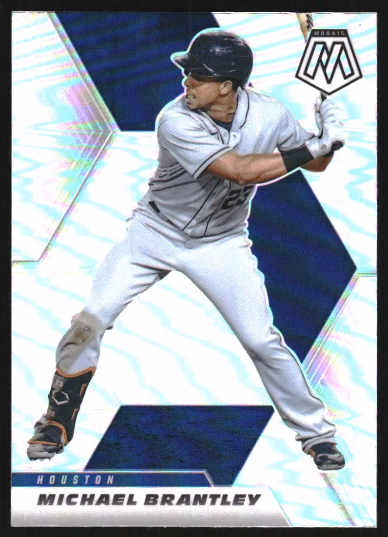 2021 Panini Mosaic Silver Prizm #92 Michael Brantley (10-JJ15-MLBASTROS)