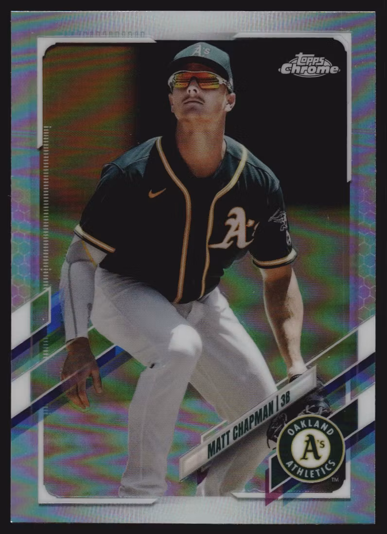 2021 Topps Chrome Refractors #62 Matt Chapman (12-JJ15-MLBATHLETICS)