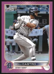2022 Topps Chrome Pink Refractors #173 Willi Castro (12-JJ14-MLBTIGERS)