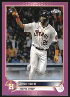 2022 Topps Chrome Pink Refractors #204 Jose Siri (12-JJ14-MLBASTROS)