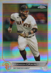 2022 Topps Chrome Refractors #115 Brandon Crawford (12-JJ14-MLBGIANTS)