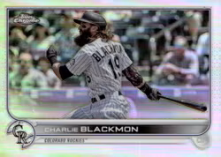 2022 Topps Chrome Sonic Refractors #37 Charlie Blackmon (15-JJ14-MLBROCKIES)