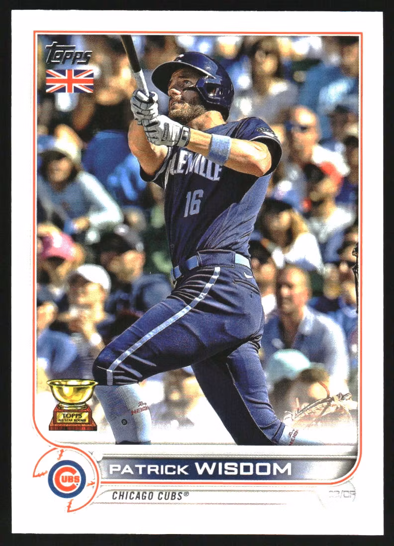 2022 Topps UK #42 Patrick Wisdom (10-JJ11-MLBCUBS)