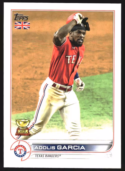 2022 Topps UK #63 Adolis Garcia (10-JJ11-MLBRANGERS)