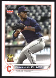 2022 Topps UK #72 Emmanuel Clase (10-JJ11-MLBGUARDIANS)