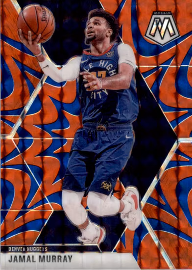 2019-20 Panini Mosaic Mosaic Blue Reactive #141 Jamal Murray (25-KK2-NBANUGGETS)