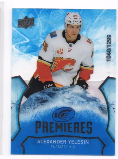 2020-21 Upper Deck Ice #106 Alexander Yelesin (25-KK7-NHLFLAMES)