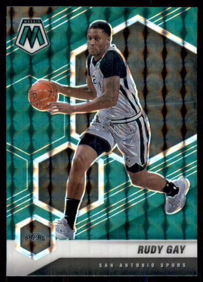 2020-21 Panini Mosaic Mosaic Green #160 Rudy Gay (12-KK2-NBASPURS)