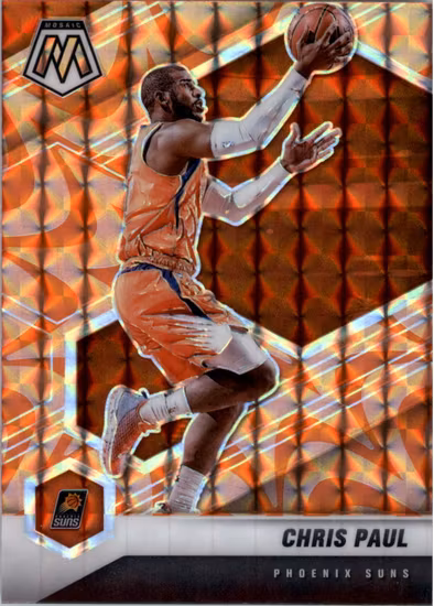 2020-21 Panini Mosaic Mosaic Reactive Orange #92 Chris Paul (25-KK1-NBASUNS)