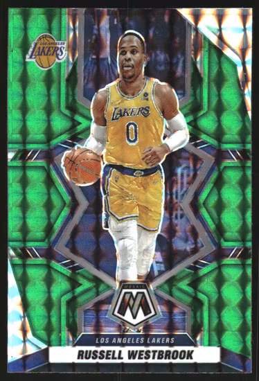 2021-22 Panini Mosaic Mosaic Green #51 Russell Westbrook (20-JJ14-NBALAKERS)