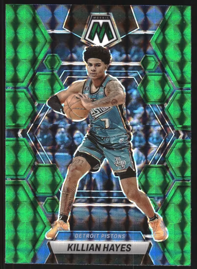 2022-23 Panini Mosaic Mosaic Green #100 Killian Hayes (12-KK1-NBAPISTONS)