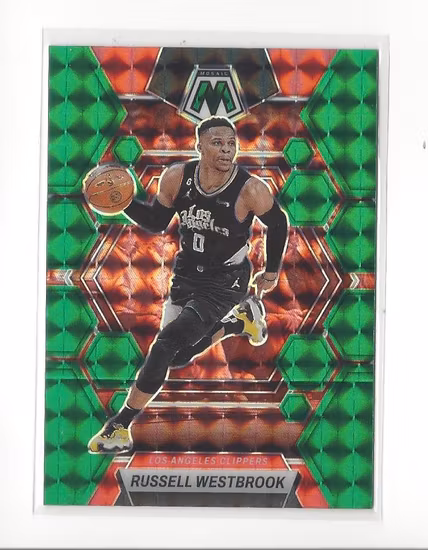 2022-23 Panini Mosaic Mosaic Green #164 Russell Westbrook (15-KK2-NBACLIPPERS)