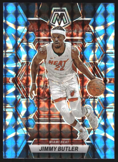 2022-23 Panini Mosaic Mosaic Reactive Blue #19 Jimmy Butler (20-JJ14-NBAHEAT)