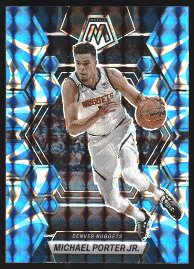 2022-23 Panini Mosaic Mosaic Reactive Blue #44 Michael Porter Jr. (30-JJ14-NBANUGGETS)