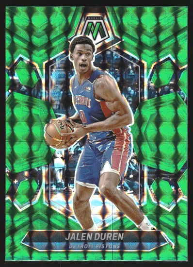 2023-24 Panini Mosaic Mosaic Green #142 Jalen Duren (15-KK1-NBAPISTONS)