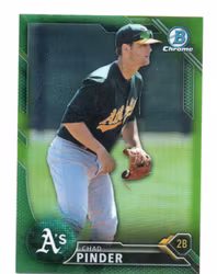 2016 Bowman Chrome Prospects Green Refractors #BCP139 Chad Pinder (30-KK7-MLBATHLETICS)
