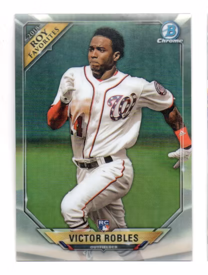 2018 Bowman Chrome Mega Box Rookie of the Year Favorites Refractors #ROYFVR Victor Robles (15-KK7-MLBNATIONALS)