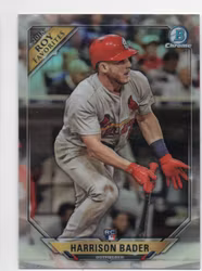 2018 Bowman Chrome Rookie of the Year Favorites Refractors #ROYFHB Harrison Bader (15-KK7-MLBCARDINALS)