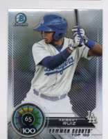 2018 Bowman Chrome Scouts Top 100 #BTP65 Keibert Ruiz (10-KK7-MLBDODGERS)