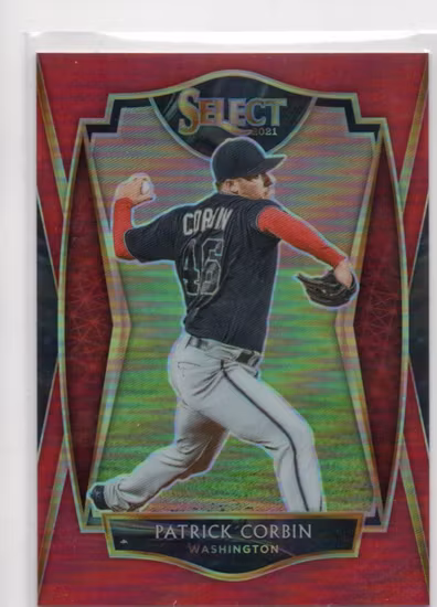 2021 Select Red #122 Patrick Corbin PRM (15-KK8-MLBNATIONALS)