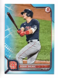 2022 Bowman Sky Blue #29 Bobby Dalbec (20-KK7-MLBREDSOX)