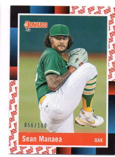 2022 Donruss One Hundred #254 Sean Manaea (20-KK7-MLBATHLETICS)