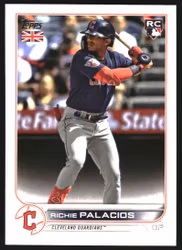 2022 Topps UK #90 Richie Palacios RC (10-JJ11-MLBGUARDIANS)