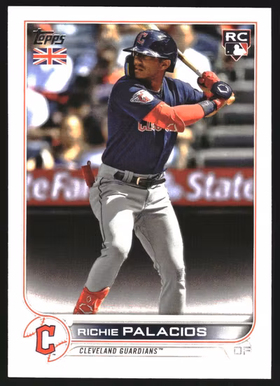 2022 Topps UK #90 Richie Palacios RC (10-JJ11-MLBGUARDIANS)