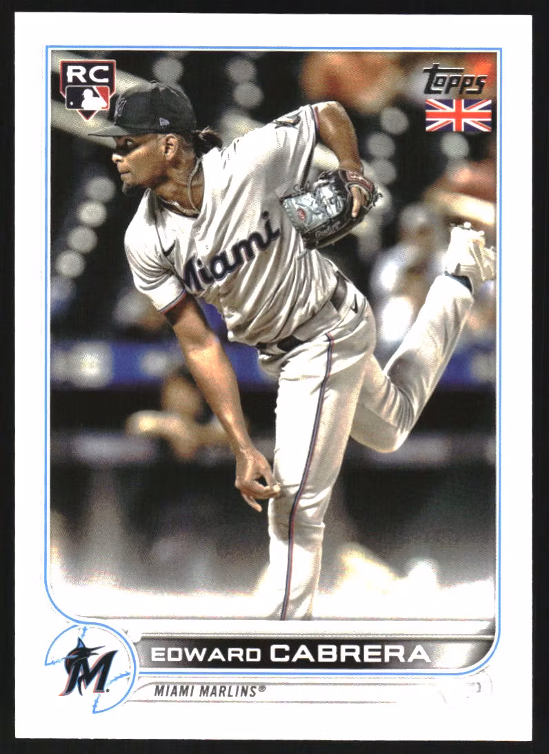 2022 Topps UK #94 Edward Cabrera RC (10-JJ11-MLBMARLINS)