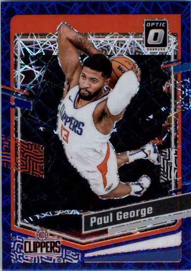 2023-24 Donruss Optic Blue Velocity #157 Paul George (30-LL1-NBACLIPPERS)