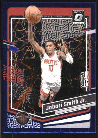 2023-24 Donruss Optic Blue Velocity #164 Jabari Smith Jr. (20-LL1-NBAROCKETS)