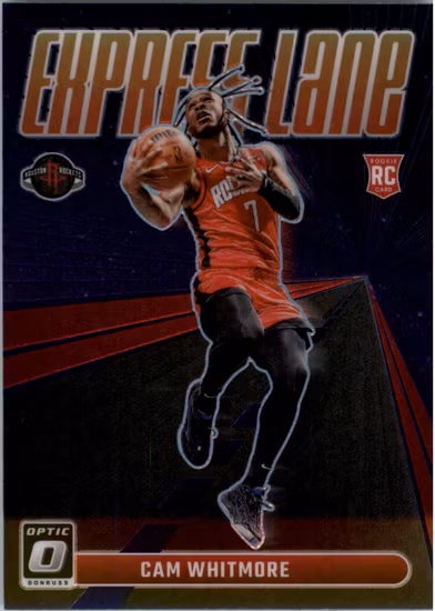 2023-24 Donruss Optic Express Lane Purple #7 Cam Whitmore (20-KK12-NBAROCKETS)