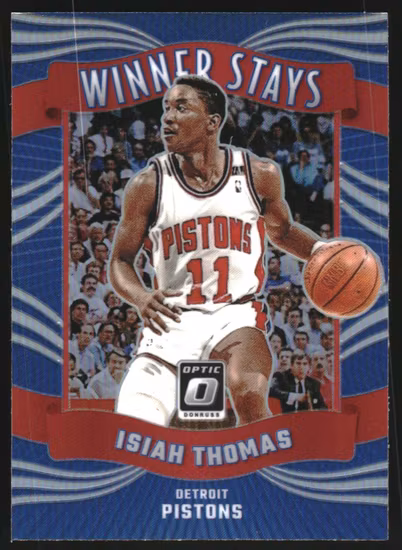 2023-24 Donruss Optic Winner Stays Holo #14 Isiah Thomas (20-KK13-NBAPISTONS)