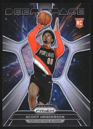 2023-24 Panini Prizm Deep Space Prizms Silver #3 Scoot Henderson (30-KK15-NBATRAILBLAZERS)