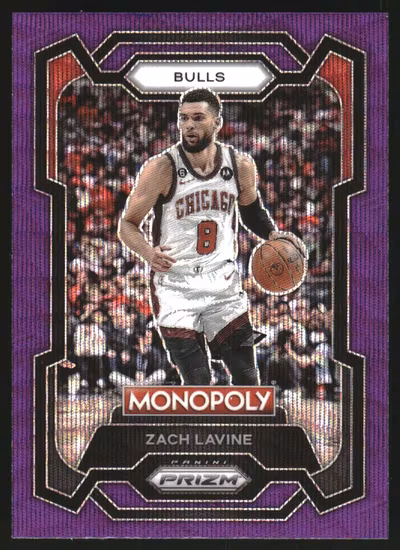 2023-24 Panini Prizm Monopoly Purple #17 Zach Lavine (20-KK14-NBABULLS)